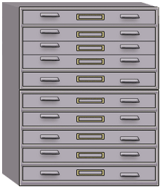 Housing papers: Image of map cabinets